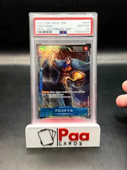 ONE PIECE - OP 01 - JP - Romance Down - Crocodile - PSA 10 GEM MINT Alt Art. - Image 1