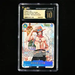CGC 10 PRISTINE 2025 One Piece CHN Portgas D. Ace OP13-119 SEC (AltArt Parallel) - Image 2