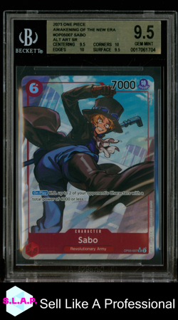 SABO SR PAR 2023 ONE PIECE AWAKENING OF THE NEW ERA OP05007 BGS 9.5 - Image 1