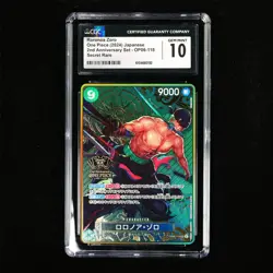 CGC 10 GEM MINT 2024 One Piece JPN Roronoa Zoro OP06-118 SEC - Image 2