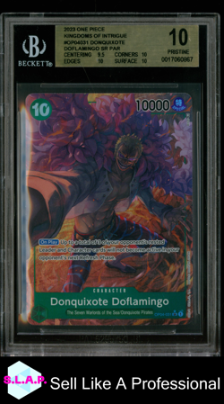 DONQUIXOTE DOFLAMINGO SR PAR 2023 ONE PIECE KINGDOMS OF INTRIGUE OP04031 BGS 10 - Image 1