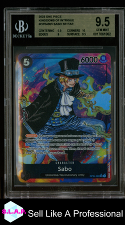 SABO SR PAR 2023 ONE PIECE KINGDOMS OF INTRIGUE OP04083 BGS 9.5 - Image 1