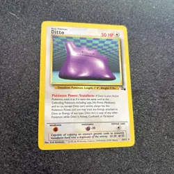 DITTO 18/62 Fossil Set- 1999 Rare Pokemon TCG Non-holo LP- - Image 1