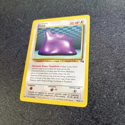 DITTO 18/62 Fossil Set- 1999 Rare Pokemon TCG Non-holo LP- - Image 3