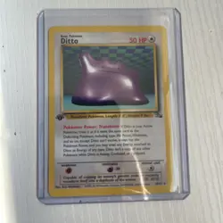 Ditto 1st Edition 18/62 - Fossil Set- 1999 Pokemon TCG Non-holo LP - Image 1