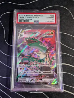 RAYQUAZA VMAX S8B 252/184 CSR PSA 10 POKEMON CARD VMAX CLIMAX JAPANESE UK Seller - Image 1