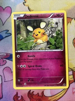Dedenne 70/119 - LP XY Phantom Forces - Pokemon 2014 Common TCG Card (B) - Image 1