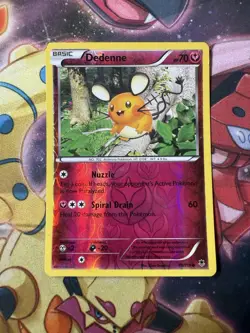 Dedenne 70/119 XY Phantom Forces REVERSE HOLO Pokemon LP - Image 1