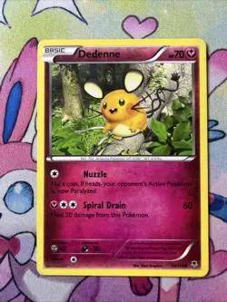 Dedenne 70/119 - HP XY Phantom Forces - Pokemon 2014 Common TCG Card (B) - Image 1