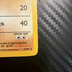 L P Hitmonchan Base Set #007/102 Holo Holo Rare Pokemon Card GREAT CONDITION - Image 4