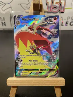 Blaziken Vmax TG15/TG30 Pokemon Silver Tempest Trainer Gallery Holo Card NM - Image 1