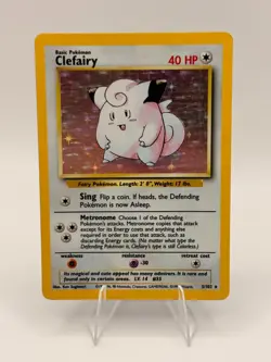 Clefairy 5/102 Base Set Holo Rare Pokemon Card - Image 1