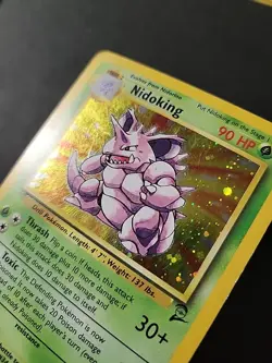 HP/ Wrinkle 1999-2000 Pokemon Nidoking Holo Base Set 2 Card 11/130 Rare - Image 5