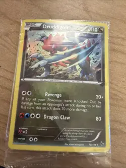Pokemon TCG Druddigon Holo Rare Card 70/106 2014 Edition In Plastic - Image 1
