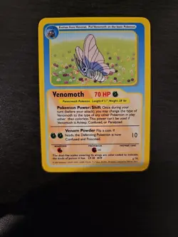 Pokemon Funskool 2004 Vintage Venomoth Card Very Rare - Image 1