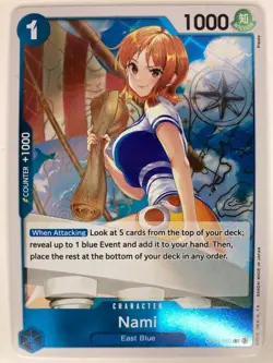 Nami - OP09-050 - R - Foil One Piece Card Game - Image 1