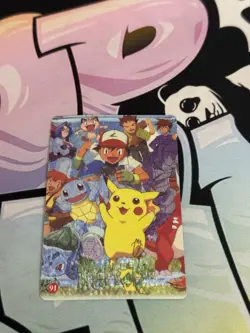 Pokemon Pocket Monsters Vintage Vending Prism Sticker Card #91 Pikachu & Friends - Image 2