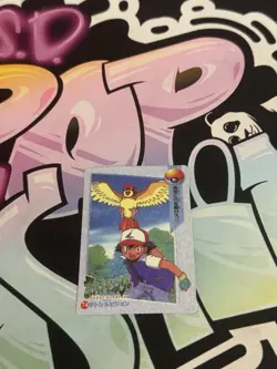Pokemon Pocket Monsters Vintage Vending Prism Sticker Card #74 Pidgeotto - Image 2