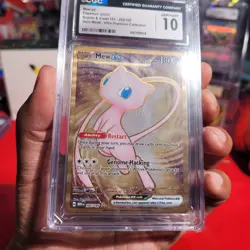 2023 Pokemon Mew ex Gold Metal Card 205/165 • CGC 10 Gem MINT 151 UPC - Image 4