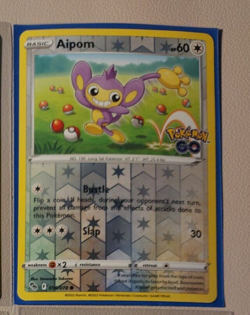 reverse holo Aipom 056/078 Pokemon GO card common NM - Image 1