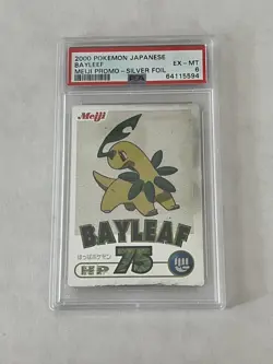 Bayleaf Meiji Japanese Promo Pokemon Card PSA 6 - Image 1