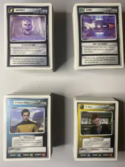 Star Trek TNG CCG 1994 Unlimited White Border - Near Complete Set 360/363 Cards - Image 1