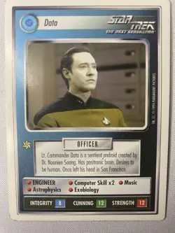 Star Trek TNG CCG 1994 Unlimited White Border - Near Complete Set 360/363 Cards - Image 2