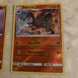 Lot 11 Pokemon Fire Reverse Holo Cards Salazzle SM Dragon Majesty Torracat NM - Image 2