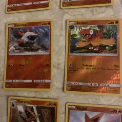 Lot 11 Pokemon Fire Reverse Holo Cards Salazzle SM Dragon Majesty Torracat NM - Image 5