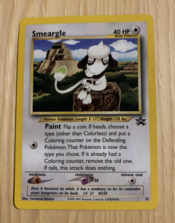 SMEARGLE 2001 POKEMON BLACK STAR PROMO CARD #32 NM - Image 1