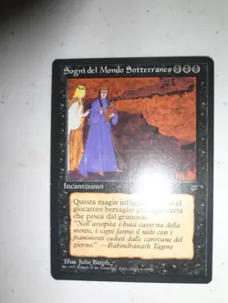 MTG MAGIC THE GATHERING CARD ORIGINAL LEGENDS UNDERWORLD DREAMS BLACK ENCHANT X1 - Image 3