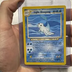 Pokemon TCG Light Dewgong 45/105 Neo Destiny 2000 MP+ Small Crease Vintage Card - Image 1