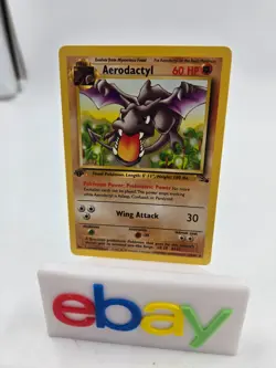 Aerodactyl - 16/62 - Pokemon Fossil 1st Edition Rare Card WOTC NM - Image 1