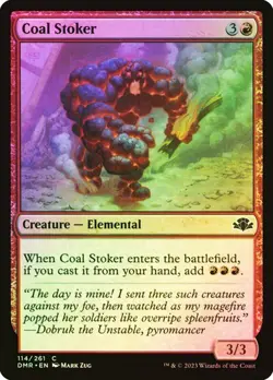 4 x FOIL Coal Stoker 114 C Dominaria Remastered DMR MTG PLAYSET NM - Image 1