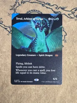 Teval, Arbiter of Virtue (Borderless) 0373 Tarkir: Dragonstorm Non-Foil NM - Image 1