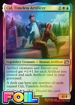 x1 Cid, Timeless Artificer FOIL FIN Final Fantasy MTG 412 M/NM 1x - Image 1