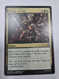 Pledge of Unity War of the Spark Regular Magic The Gathering Mtg Nm - Image 1