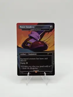 Power Sneakers Lightning Greaves (Rainbow Foil) Secret Lair Drop Foil Near Mint - Image 1