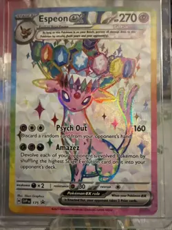 Espeon ex 175 SVP Black Star Promo Prismatic Evolutions Figure Coll. Pokemon - Image 1