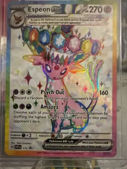 Espeon ex 175 SVP Black Star Promo Prismatic Evolutions Figure Coll. Pokemon - Image 2