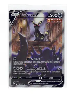 Pokemon TCG Umbreon v Alternate Full Art Holo Card 189/203SWSH07: Evolving Skies - Image 1