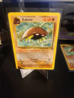 Kabuto 1st Edition And Unlimited Fossil Set Pokemon WOTC TCG Common #50/62 LP - Image 3