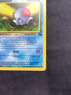 Pokemon Cards: Fossil 1st Edition Common: Tentacool 56/62 - Image 4