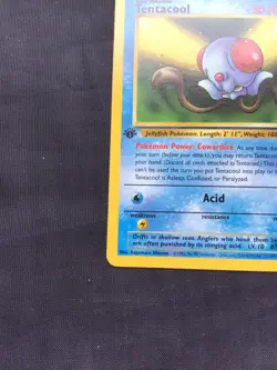 Pokemon Cards: Fossil 1st Edition Common: Tentacool 56/62 - Image 5
