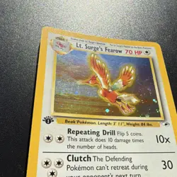 Lt. Surge's Fearow 7/132 Holo Rare - Gym Heroes - 1st Edition - Pokemon WOTC - Image 2