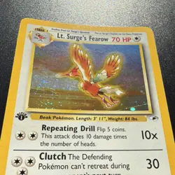 Lt. Surge's Fearow 7/132 Holo Rare - Gym Heroes - 1st Edition - Pokemon WOTC - Image 3
