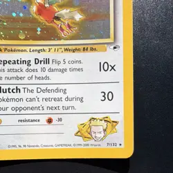 Lt. Surge's Fearow 7/132 Holo Rare - Gym Heroes - 1st Edition - Pokemon WOTC - Image 4