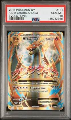 Pokemon M Charizard EX #101/108 Evolutions, PSA Gem MT 10. Newly Graded Dec 2025 - Image 1