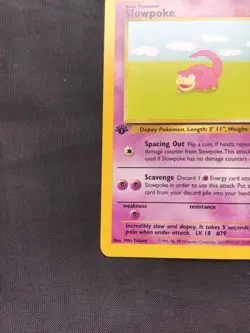 Pokemon Cards: Fossil 1st Edition Common: Slowpoke 55/62 - Image 5