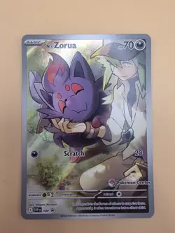 N's Zorua SVP 189 Pokemon Center Stamped ETB Promo Pokemon Journey Together - Image 2